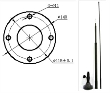 Military Wide Band Whip Antenna SB2.5 Military / Police / Special Operations Headsets